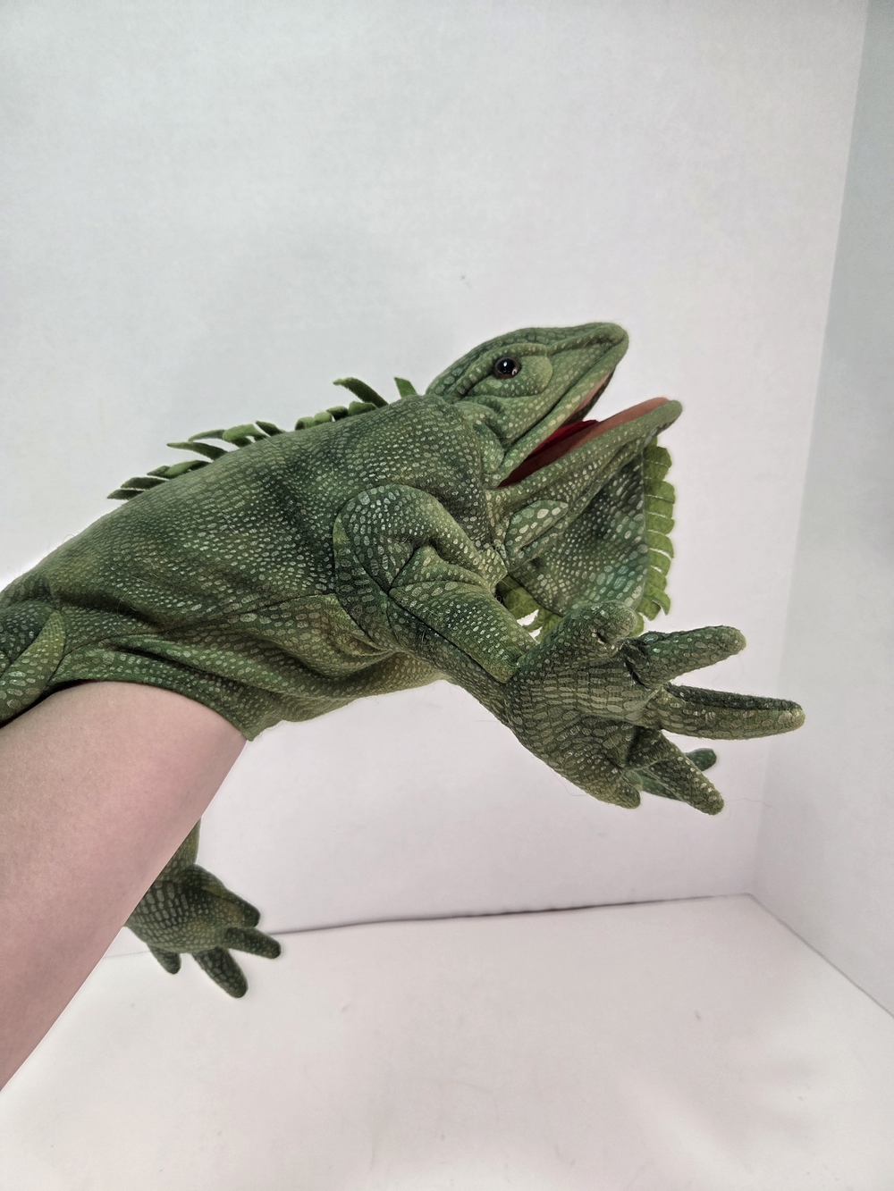 Folkmanis Puppets Green Iguana Hand Puppet Stuffed Animal